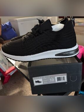 Danskin Black Knit Athletic Sneakers